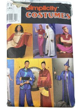 Simplicity 8311 Costumes Sewing Pattern S-L Genie Geisha Wizard Cleopatra CUT